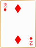 Two of diamonds card