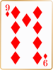 Nine of diamonds card