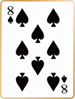 Eight of spades card